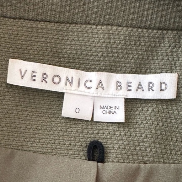 Veronica Beard Womens Lambery Dickey Jacket Blazer Size 0 Olive Green - Picture 5 of 7
